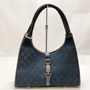 Gucci Hand Bag Black Canvas mon-511-090625